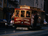 Cable Car Travelling Up Nob Hill, San Francisco, California, USA