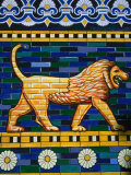 Tiled Mosaic of Lion of Babylon Near Ishtar Gate, Babylon, Babil, Iraq