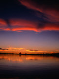 Sunset Over Water in the Amazon Region, Amazonas, Peru