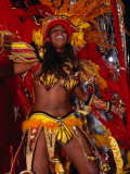Woman in Costume for Carnival at Sombodromo, Centro, Rio De Janeiro, Brazil
