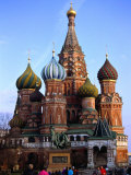People Outside St. Basil's Cathedral, Moscow, Russia