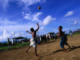 Buy Playing Volleyball in Bangau Bangau, Semporna, Sabah, Malaysia at AllPosters.com