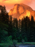 Half Dome Seen from Sentinel Bridge Over Merced River, Yosemite National Park, USA