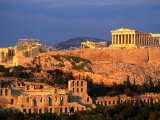 The Acropolis Taken from Phiopappos Hill, Athens, Greece
