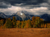 Buy Storm Clouds Over Mountains and Trees, Grand Teton National Park, USA at AllPosters.com