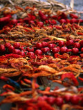 Chillies and Tomatoes Drying,Sicily, Italy