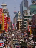 Buy Traffic on Nanjing Road, Shanghai, Shanghai, China at AllPosters.com