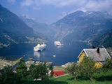 Cruise Ship at Geirangerfjord, Geiranger, Norway