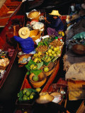 Buy Vendors Boats/Stalls at Floating Market on Klong Damnoen Saduak, Ratchaburi, Thailand at AllPosters.com