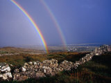 Rainbow Over Stone Walls, Ireland
