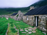 Abandoned Houses in Village of Hirta, St. Kilda, Western Isles, Scotland