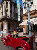 Old American Car in Front of Hotel Inglaterra, Havana, Cuba