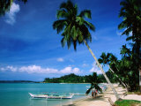 Beach at Pagdanan Bay, Port Barton, Palawan Island, Palawan, Philippines