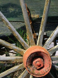 Buy Close Up of an Old Wooden Wagon Wheel,Tombstone, Arizona, USA at AllPosters.com