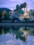 Buy Wat Jong Kham Reflecting in Jong Kham Pond, Mae Hong Son, Thailand at AllPosters.com