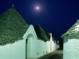 Buy Moon Over Distinctive Houses of Trulli Region, Alberobello, Puglia, Italy at AllPosters.com