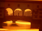 Buy Ponte Vecchio and River Arno at Dusk, Florence, Tuscany, Italy at AllPosters.com