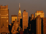 Midtown Manhattan Skyline with Chrysler Building's 200-Foot Steel Spire, NYC, New York, USA