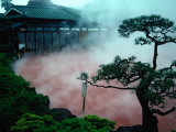 Steam Rising from Hot Spring and Baths (Or Jigoku Meaning Hells), Beppu, Kyushu, Japan