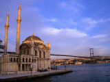 Ortakoy Camii Mosque Next to the Bosphorous River, Istanbul, Turkey Photographic Print
