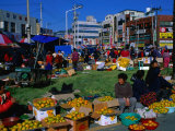 Buy Orange Stall at Market in Street, Suncheon, Jeollanam-Do, South Korea at AllPosters.com