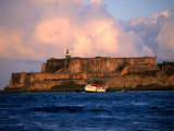 Buy Tugboat Passing Fort El Morro, San Juan, Puerto Rico at AllPosters.com