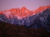 Eastern Sierra Mountains Seen from Lone Pine, Mt. Whitney Wilderness Area, USA