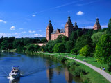 Renaissance Johannisburg Castle on Banks of Main River in Town of Aschaffenburg, Bavaria, Germany