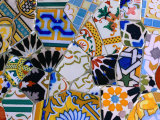 Buy Detail of Tilework by Gaudi at Palau Guell, Barcelona, Catalonia, Spain at AllPosters.com