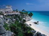 Buy Archaeological Site Tulum ('Wall') and El Castillo Ruins, Tulum, Quitana Roo, Mexico at AllPosters.com