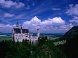 King Ludwig II's Neuschwanstein Castle and Countryside Around It, Fussen, Bavaria, Germany
