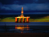 Buy Sun on North Sea Oil Rig, Cromarty Firth, Scotland at AllPosters.com