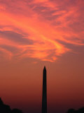 Buy Washington Monument at Sunset Washington DC, Virginia, USA at AllPosters.com
