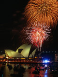 Buy New Years Eve Fireworks Over Sydney Opera House, Sydney, Australia at AllPosters.com