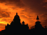 Buy St Isaac's Cathedral Silhouetted at Sunset, St. Petersburg, Russia at AllPosters.com