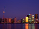 Buy City Skyline with Cn Tower on Left, Toronto, Ontario, Canada at AllPosters.com