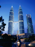 Petronas Twin Towers in Evening Light, Kuala Lumpur, Malaysia