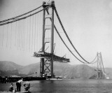 The Golden Gate Bridge During Construction