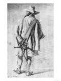 Male Figure Seen from Behind, Royal Library, Royal Palace, Turin