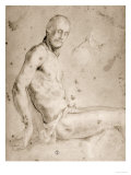 Buy Seated Male Figure, Gabinetto Dei Disegni E Delle Stampe, Uffizi Gallery, Florence at AllPosters.com