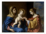 Buy Mystical Marriage of St. Catherine, Conserved at the Galleria Estense in Modena at AllPosters.com