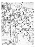 Buy St. Christopher, Luca Cambiaso, Gabinetto Dei Disegni E Delle Stampe, Uffizi Gallery, Florence at AllPosters.com