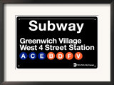 Buy Subway Greenwich Village- West 4 Street at AllPosters.com