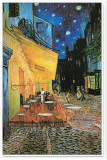 Cafe Terrace at Night (detail) Stretched Canvas Print