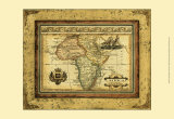 Crackled Map of Africa
