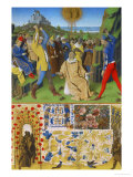Buy Les Heures D'Etienne Chavalier: Top: St. Bernard Praying with His Monks at AllPosters.com
