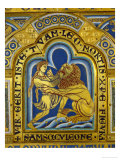Buy Samson and the Lion, from the Verdun Altar, Enamel with Gilded Copper, Begun 1181 at AllPosters.com