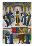 Buy Saint Bernard, Abbot of Clairvaux, From: Heures 'Etienne Chevalier, Ms at AllPosters.com