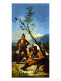 Soldiers Guarding Routes Used for the Tobacco Commerce Cartoon for a Tapestry