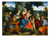The Holy Family with Saint Francis, Saint Anthony, Mary Magdalen, John Baptist and Elisabeth